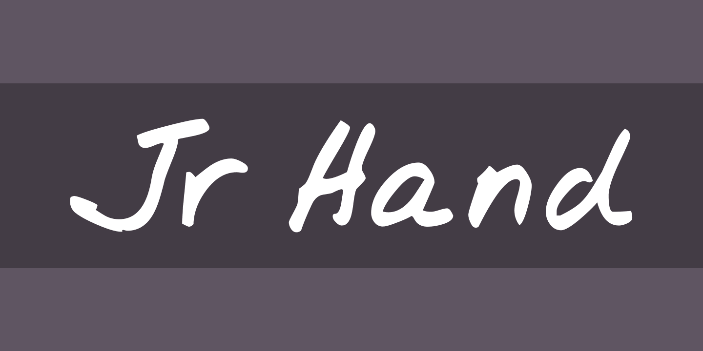 Font Jr Hand