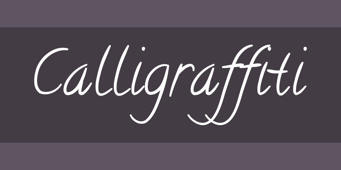 Font Calligraffiti