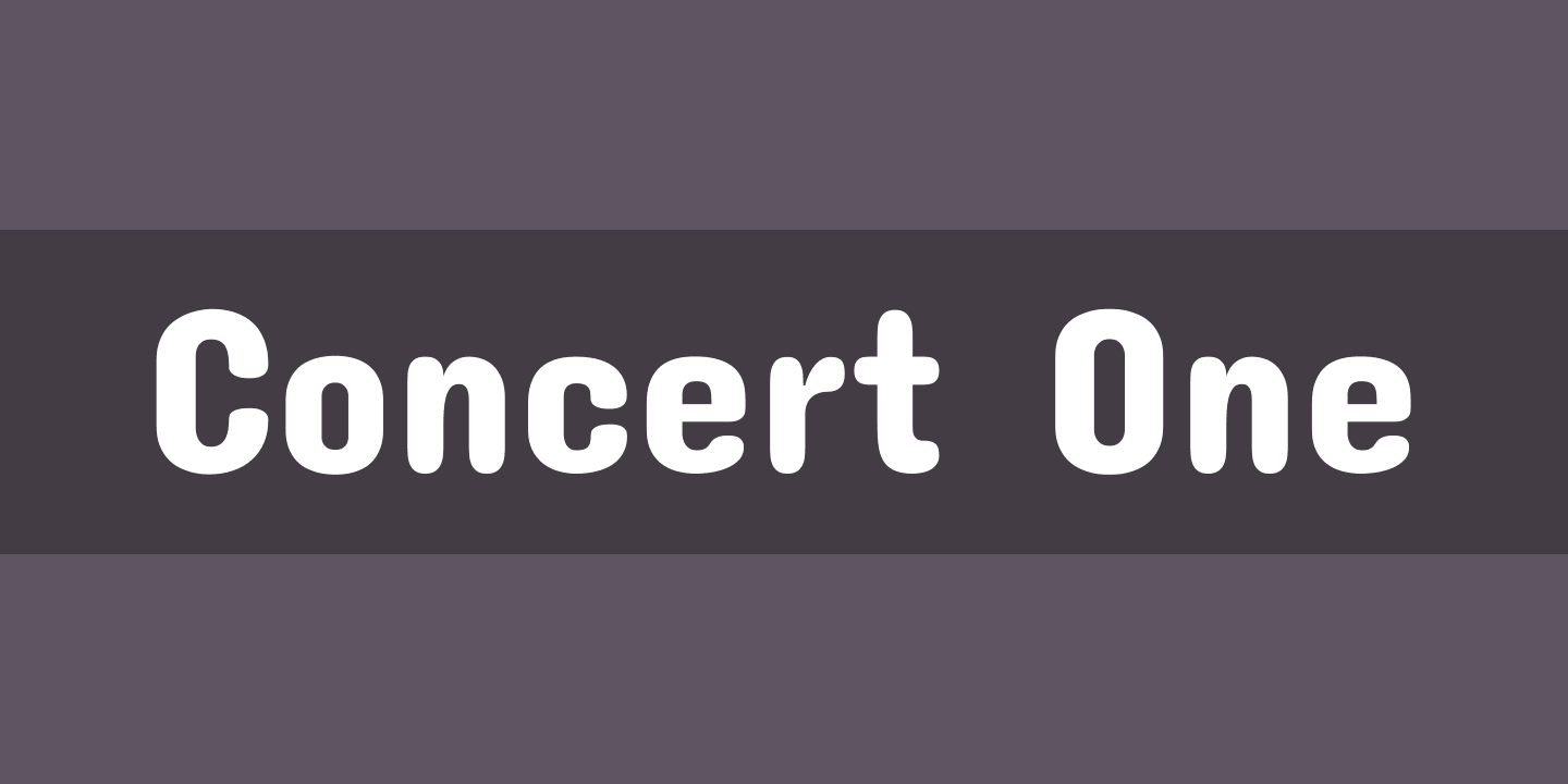 Font Concert One