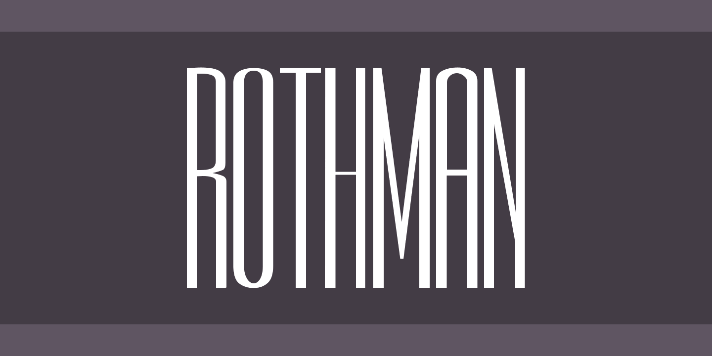 Font Rothman