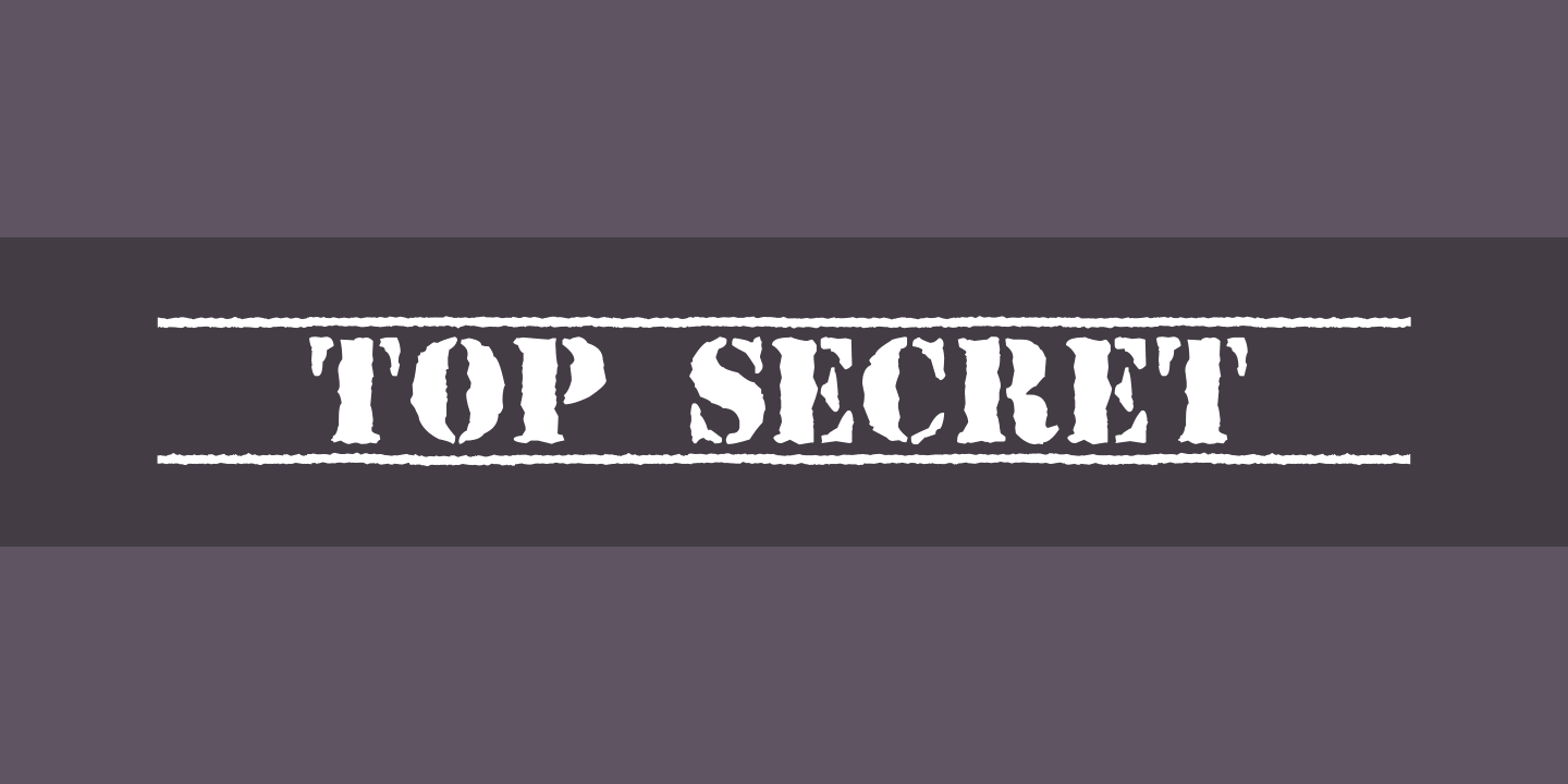 Font Top Secret