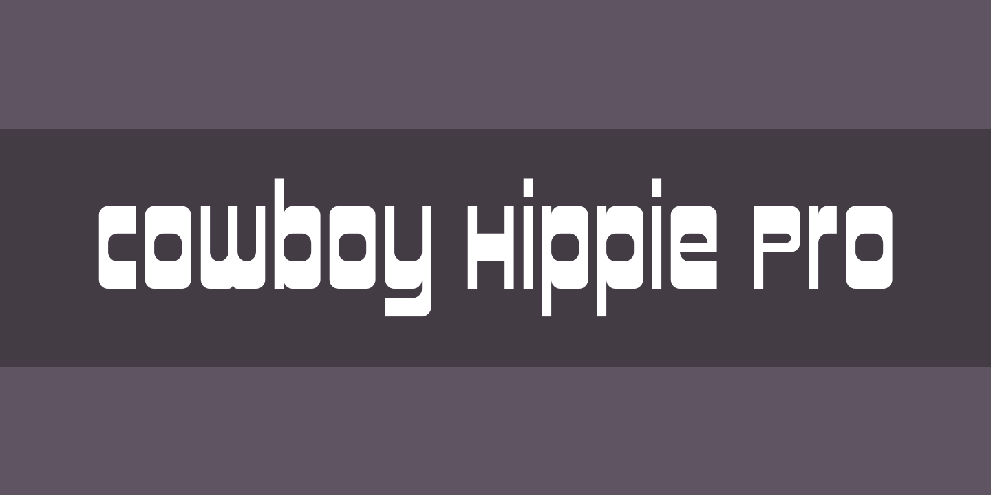 Font Cowboy Hippie Pro