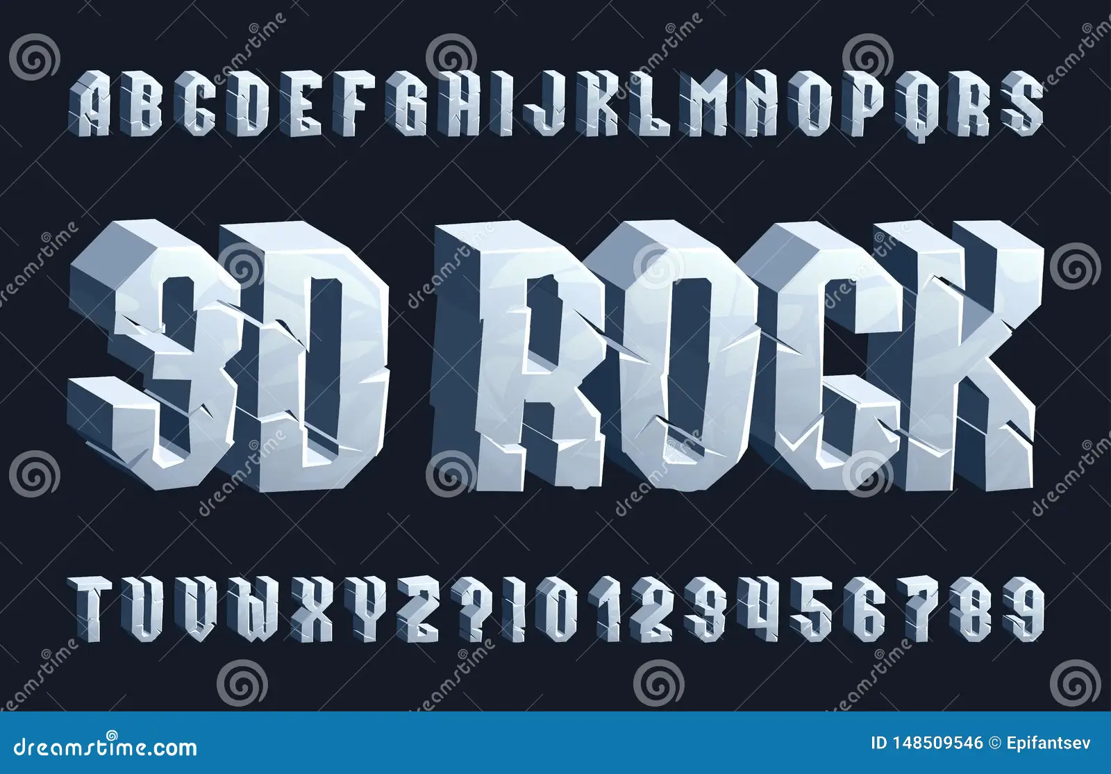 Font Rock 3D