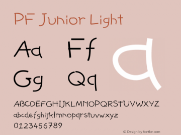 Font PF Junior