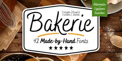 Font Bakerie Rough