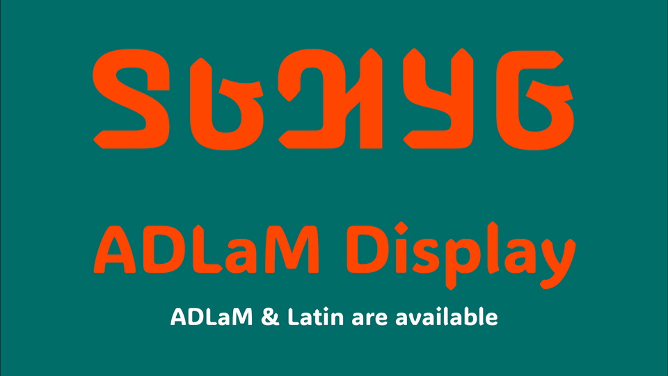 Font ADLaM Display