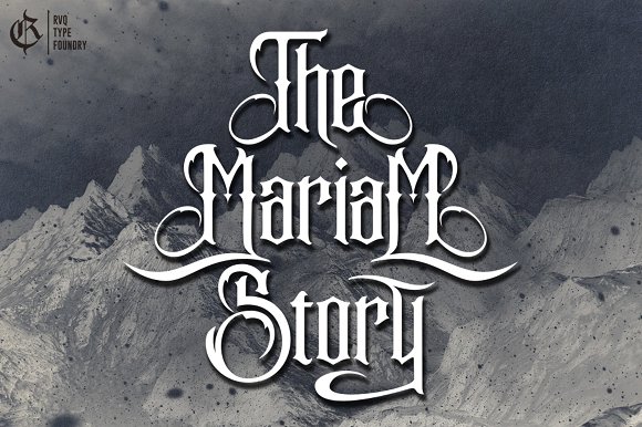 Font The Mariam Story