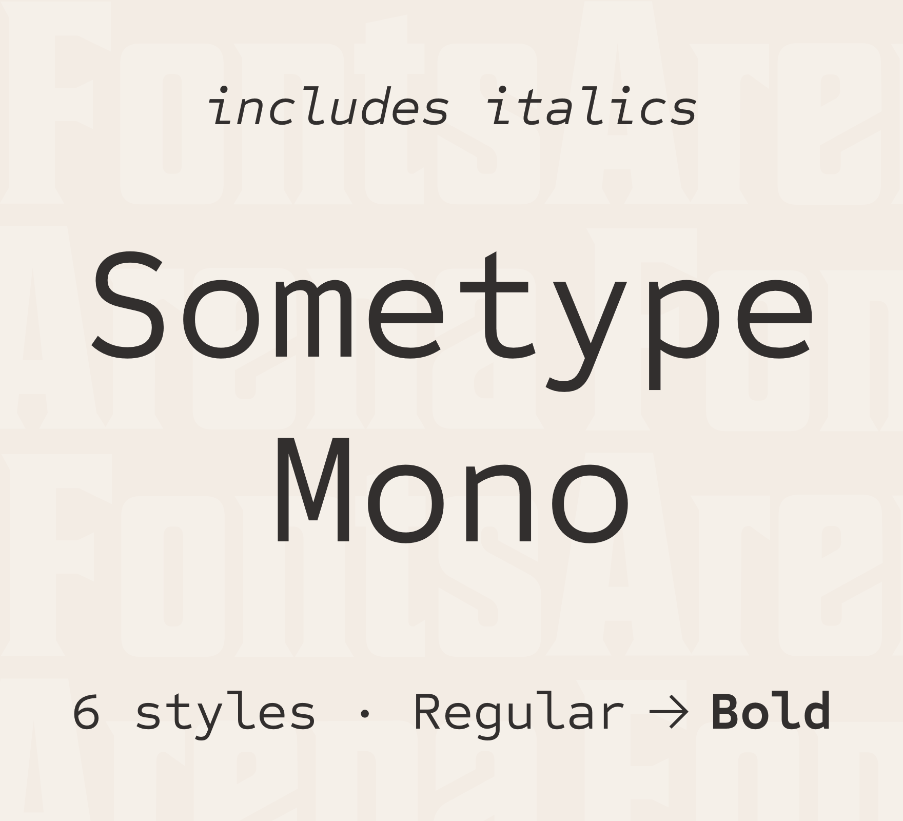 Font Sometype Mono