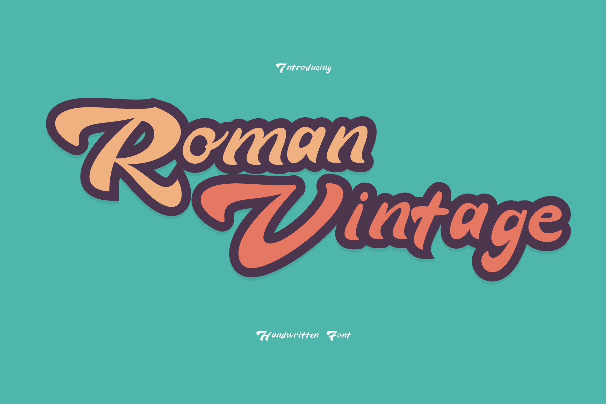 Font Roman Vintage