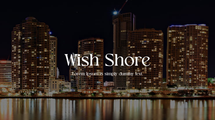 Font Wish Shore