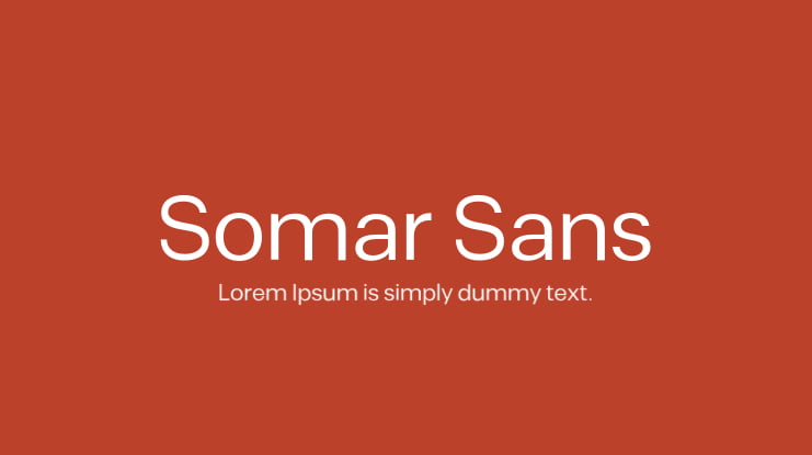 Font Somar Sans Expanded