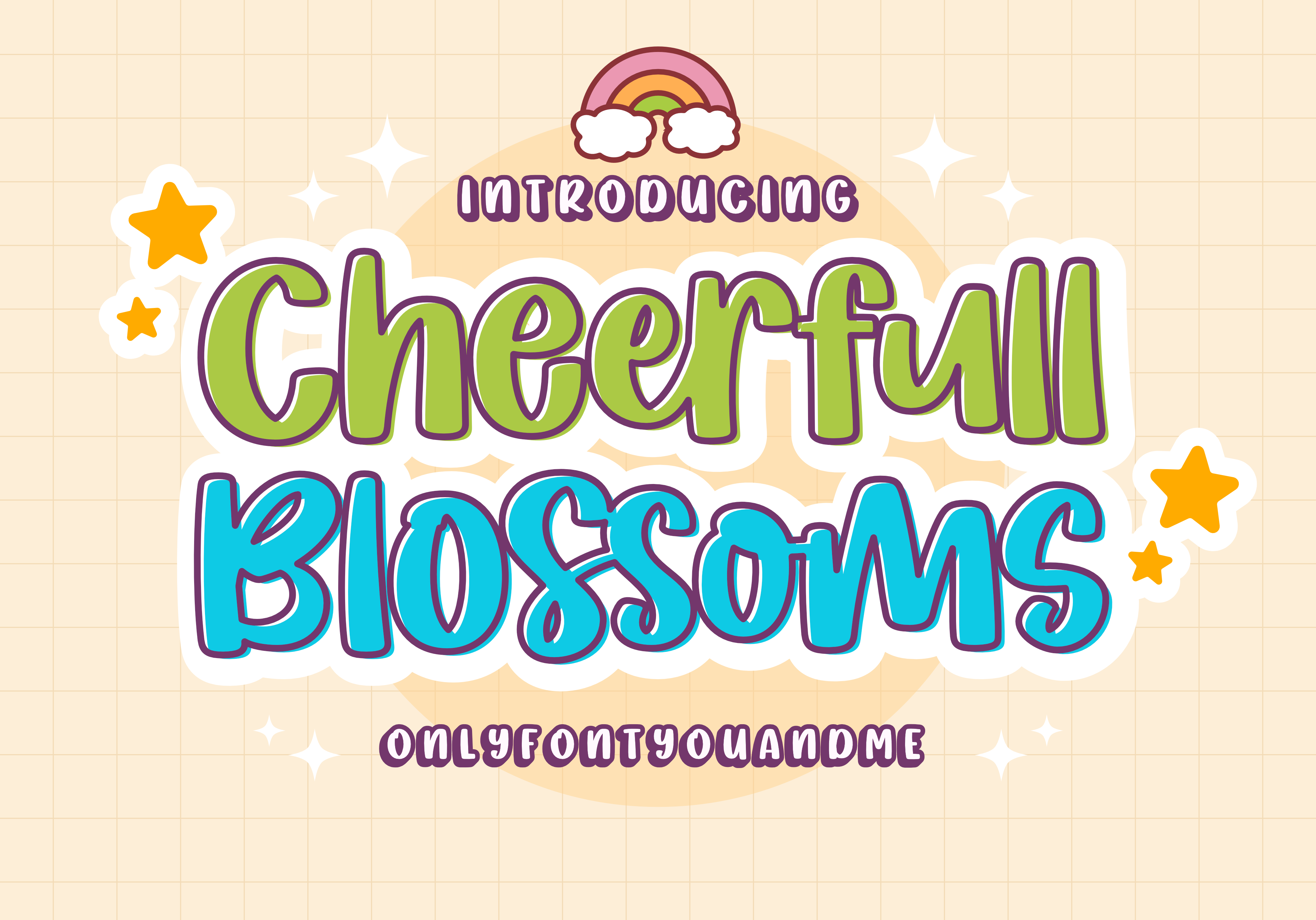 Font Cheerfull Blossoms