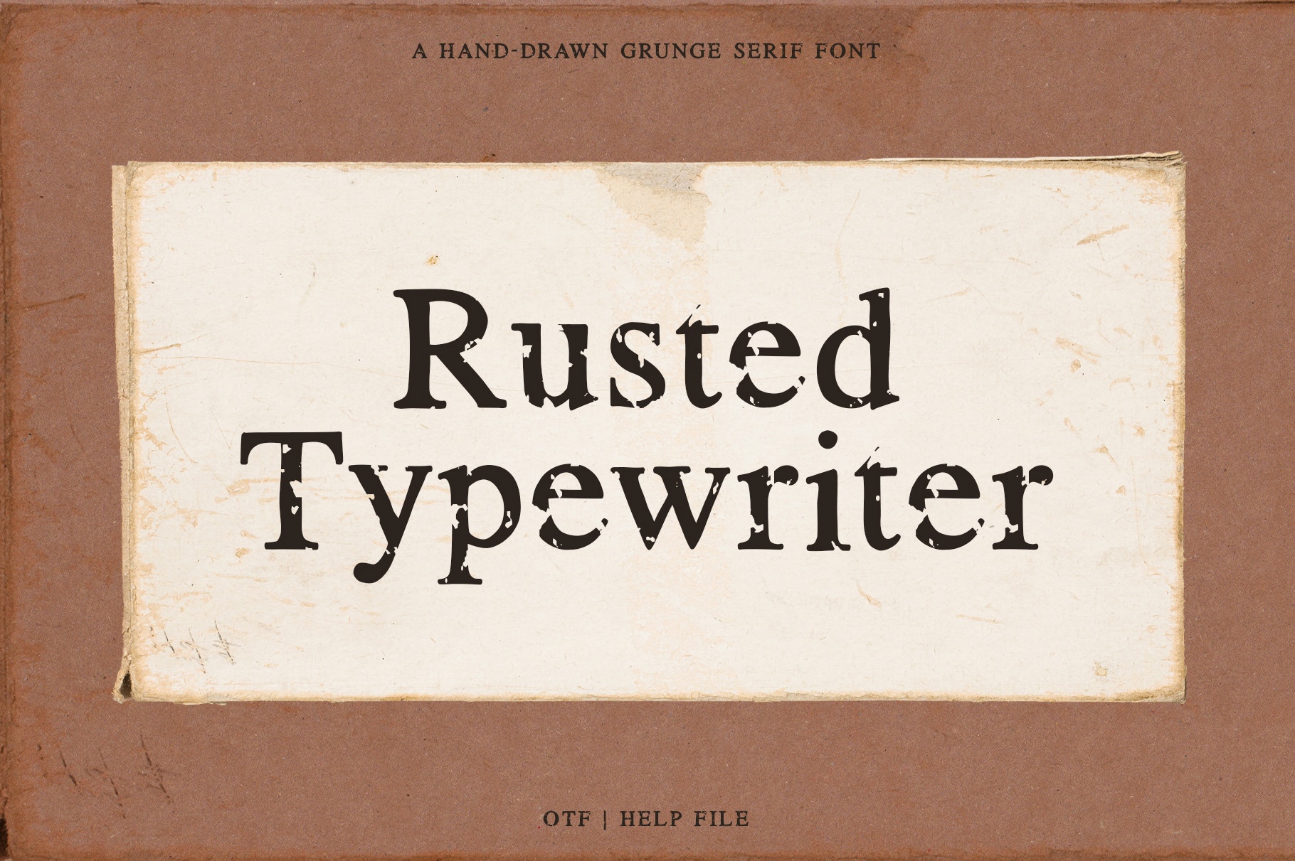 Font Rusted Typewriter