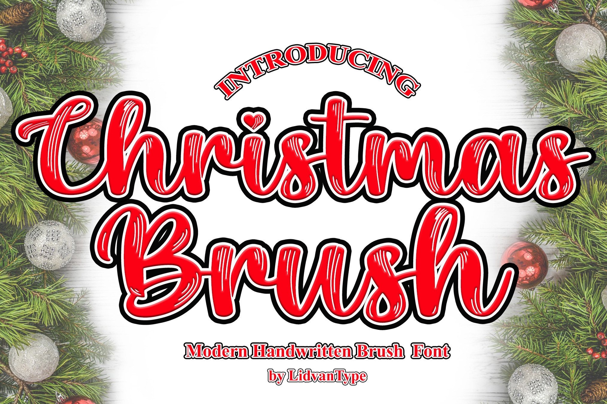 Font Christmas Brush