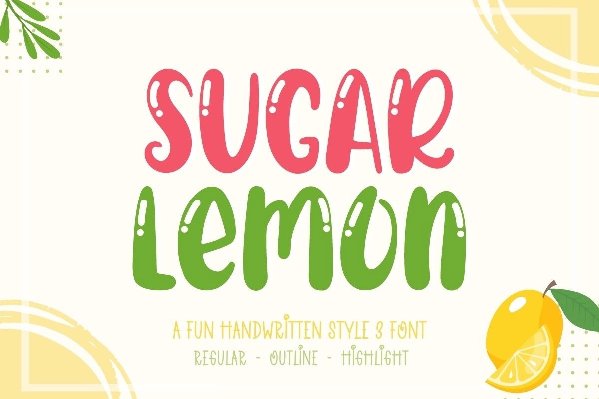 Font Sugar Lemon