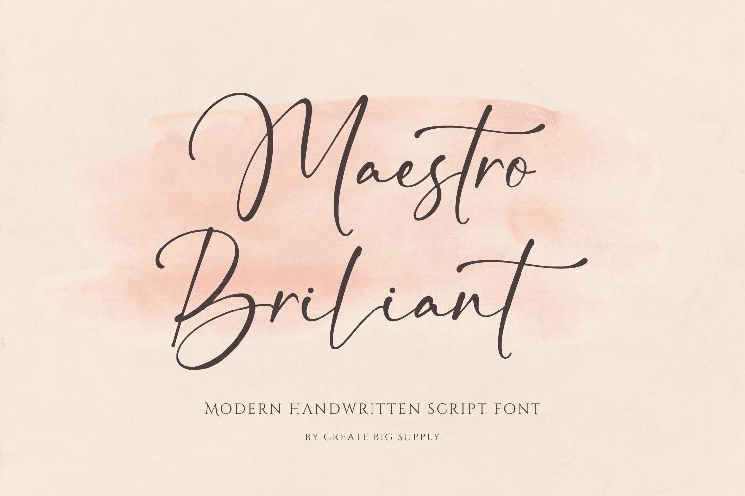 Font Maestro Brilliant