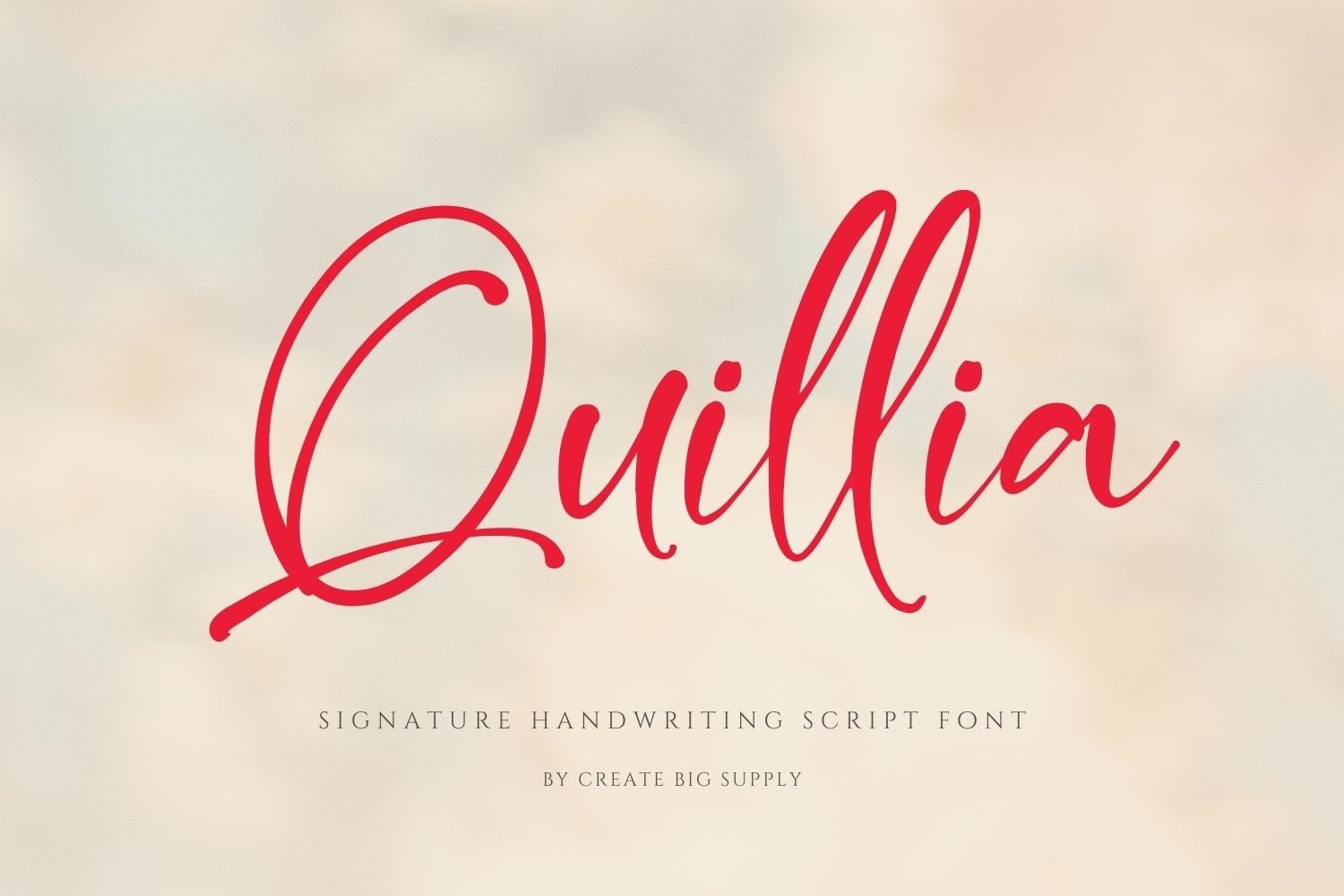 Font Quillia