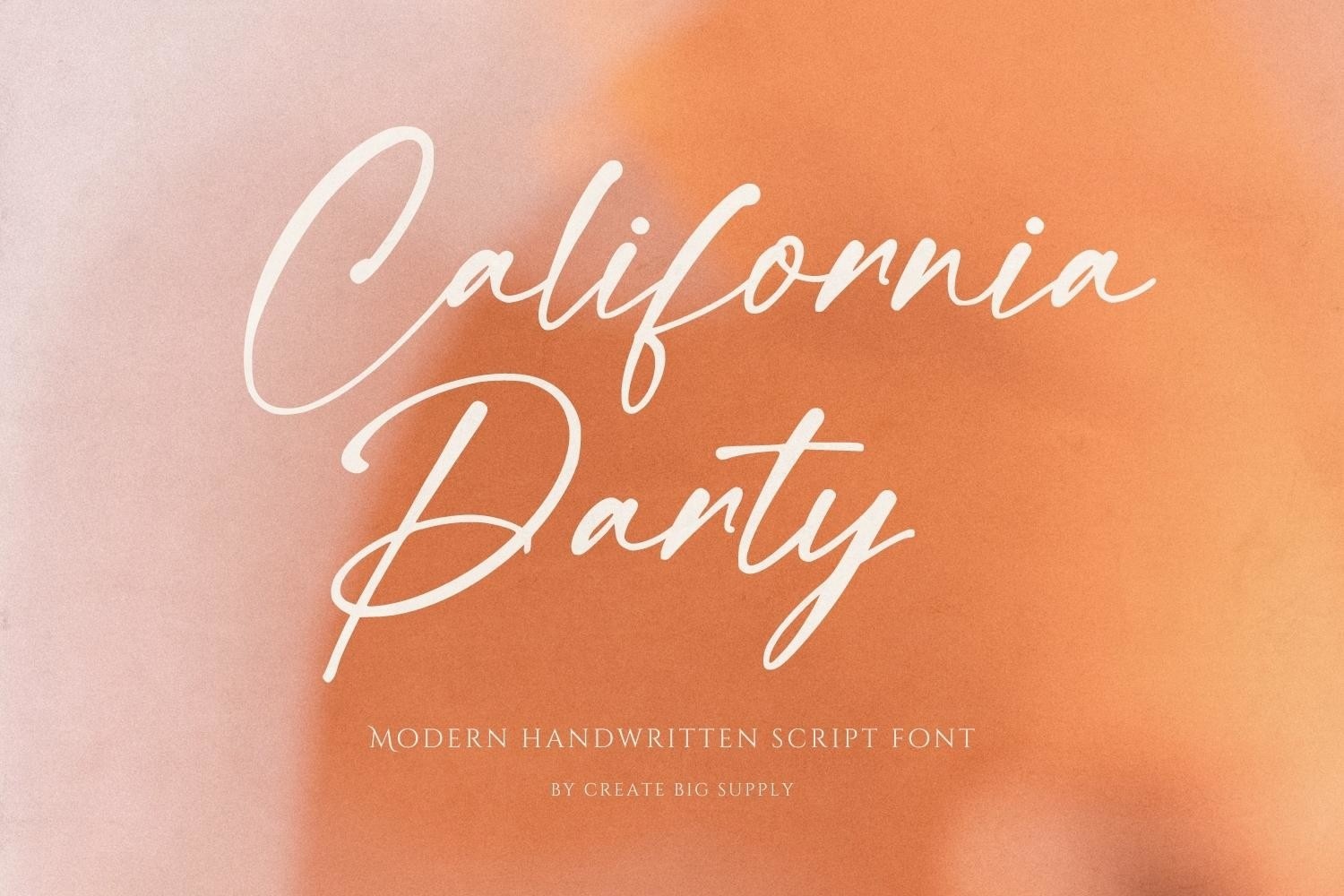 Font California Party