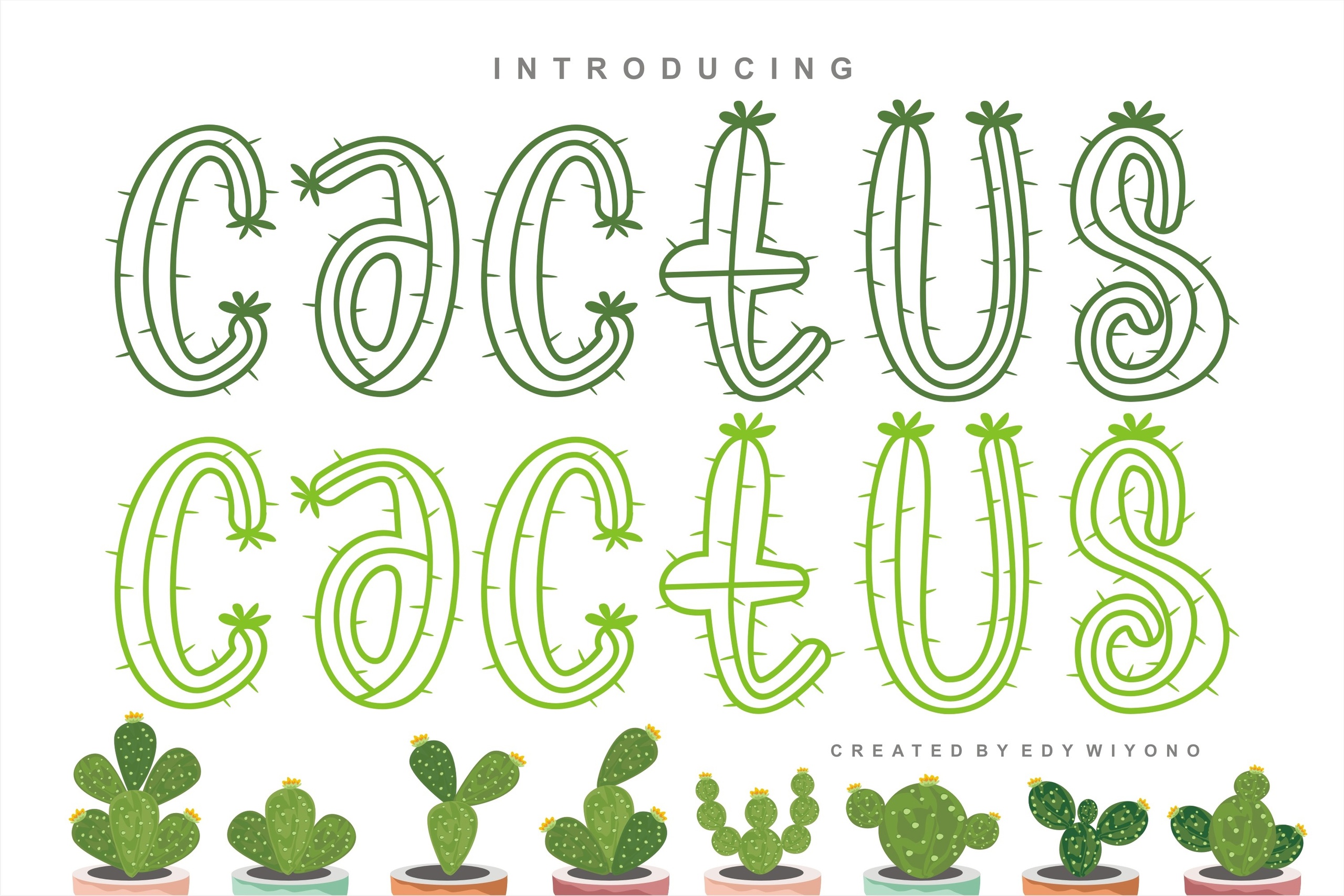 Font Cactus Plants