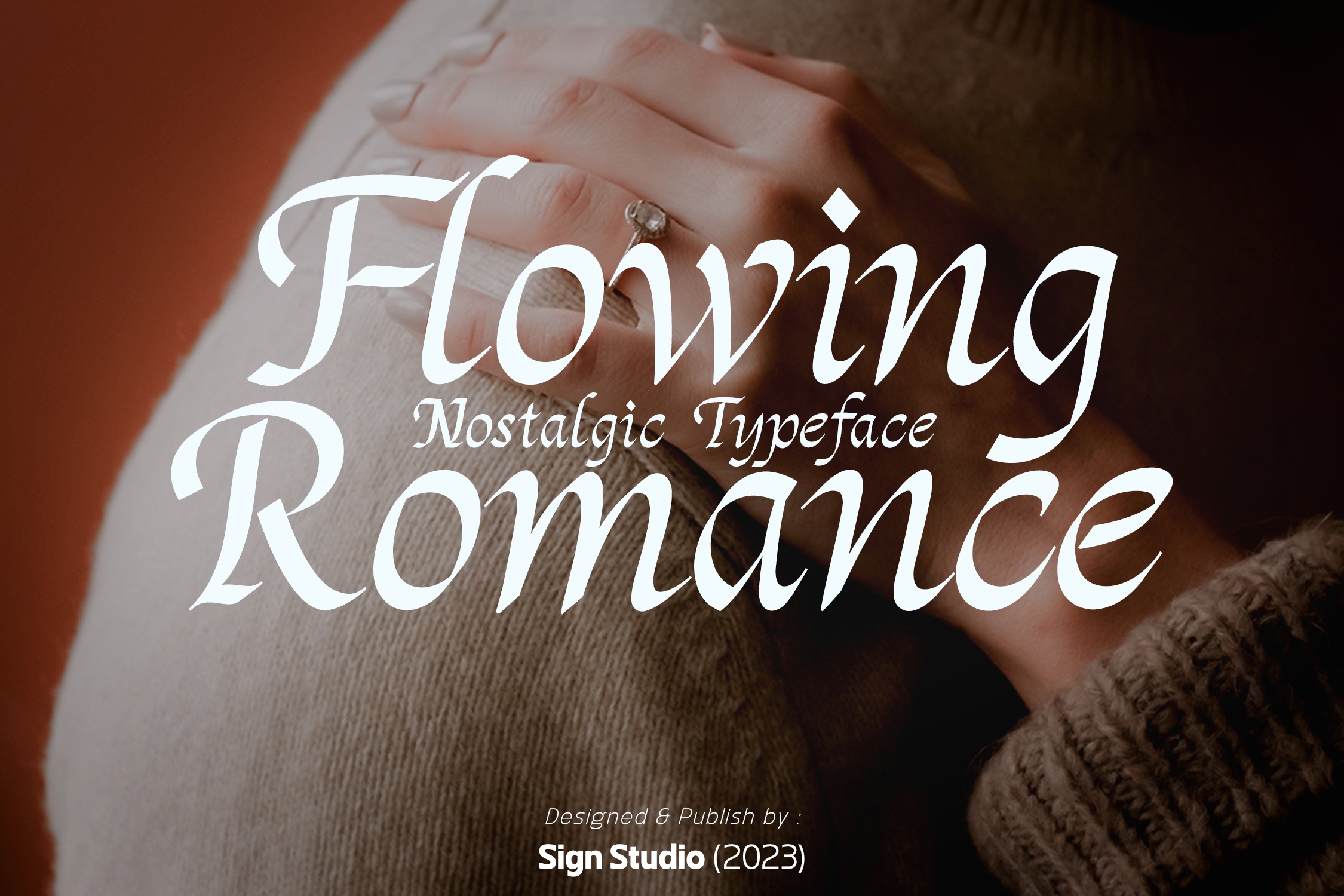 Font Flowing Romance