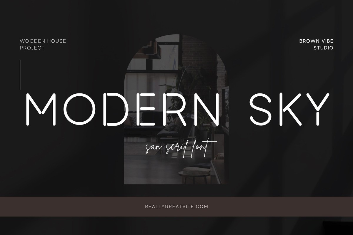 Font Modern Sky