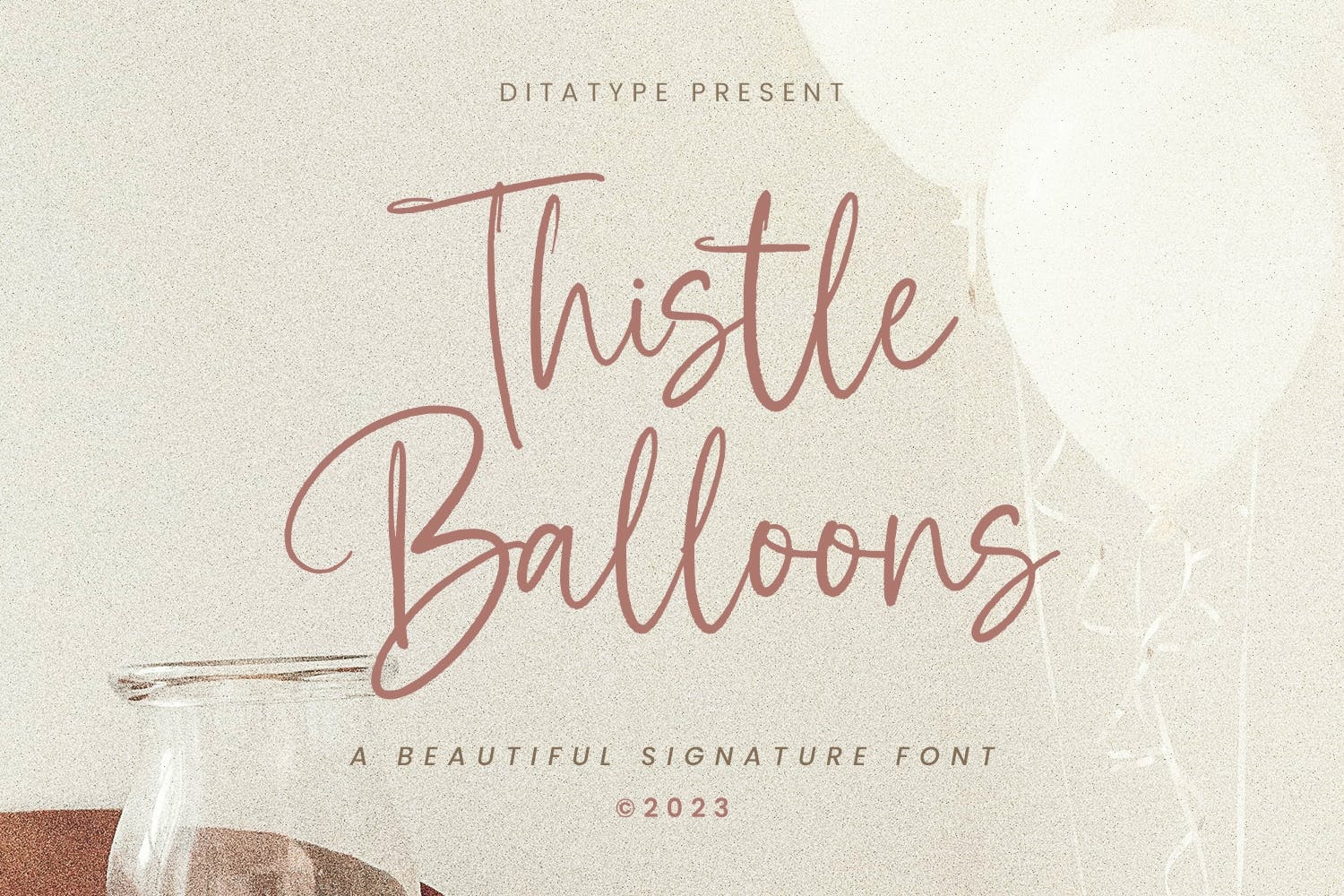 Font Thistle Balloons