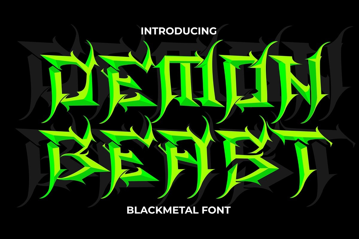 Font Demon Beast