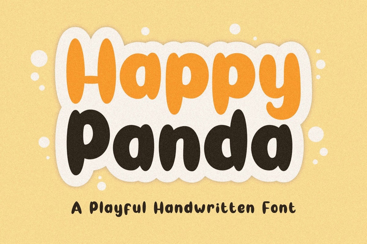Font Happy Panda