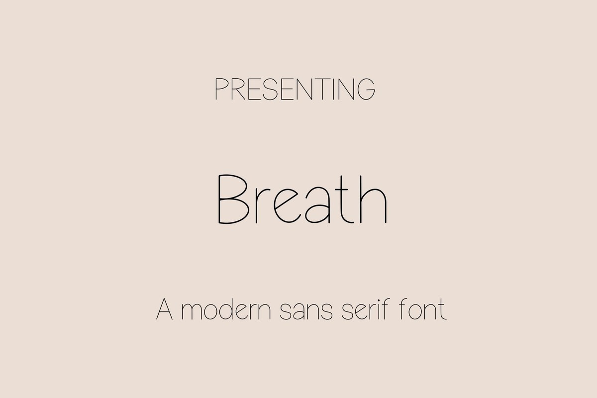 Font Breath