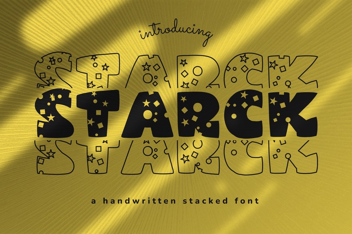 Font Starck Stacked