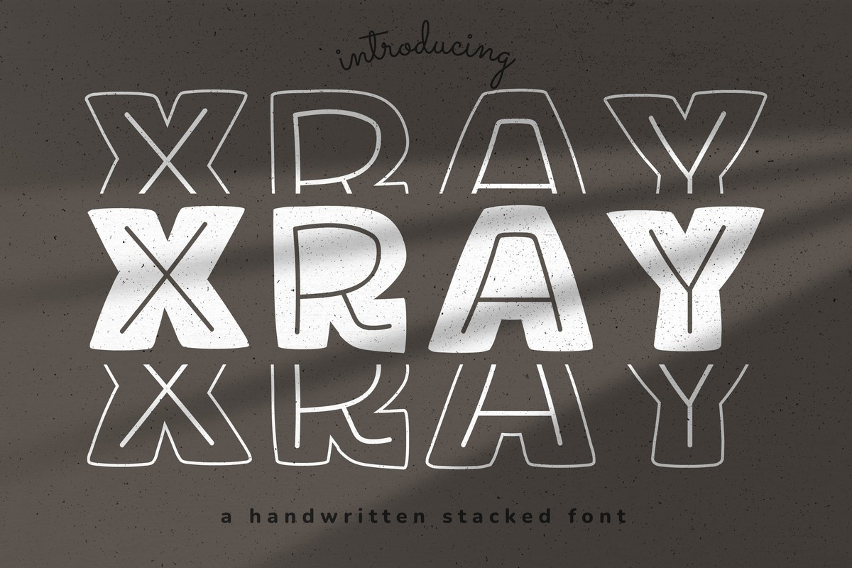 Font X-Ray Stacked