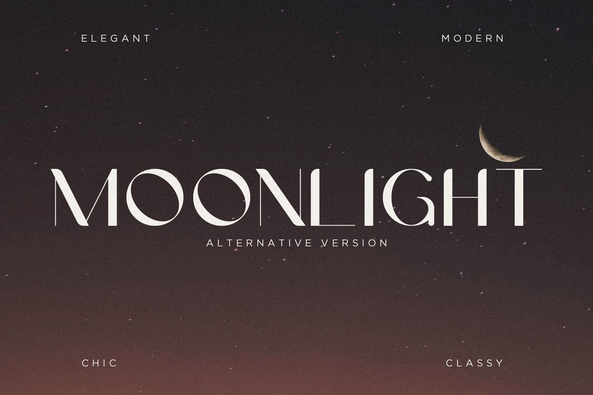 Font Moonlight Alternative