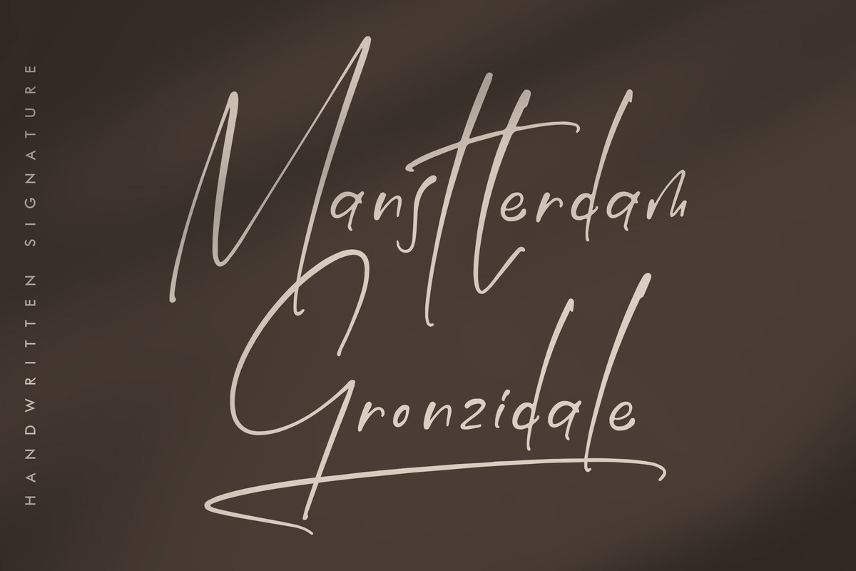 Font Manstterdam Gronzidale