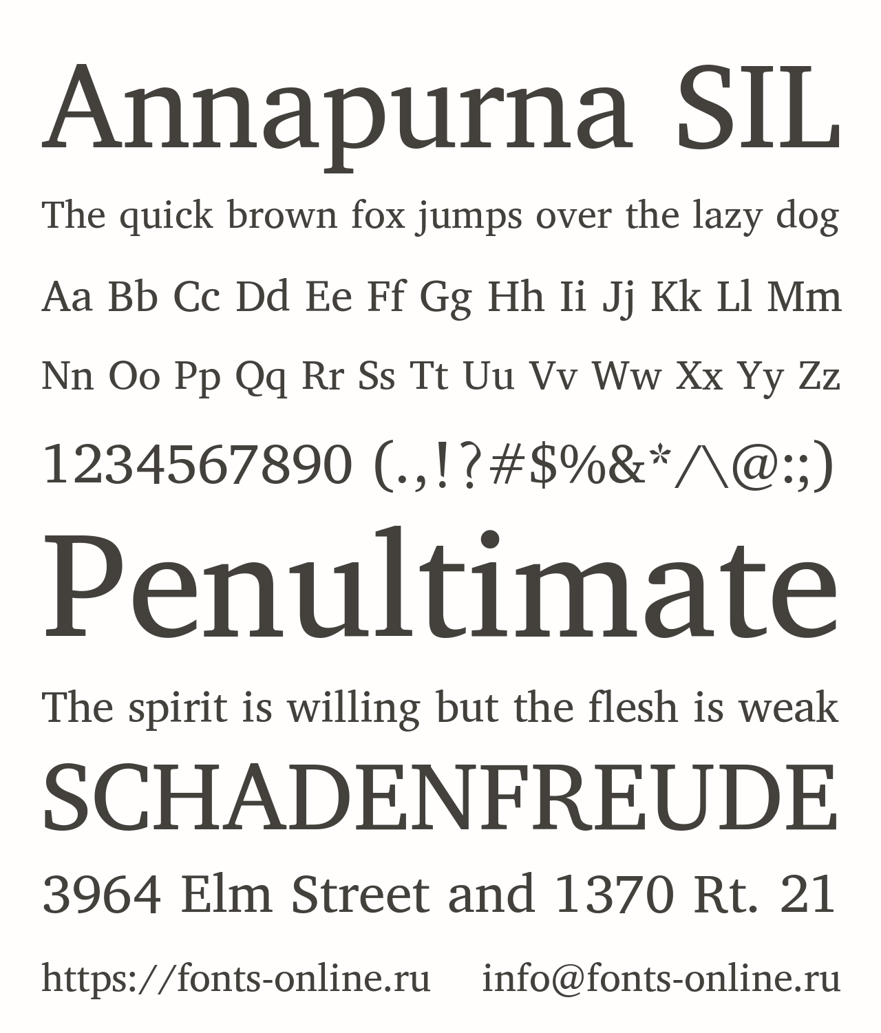 Font Annapurna SIL