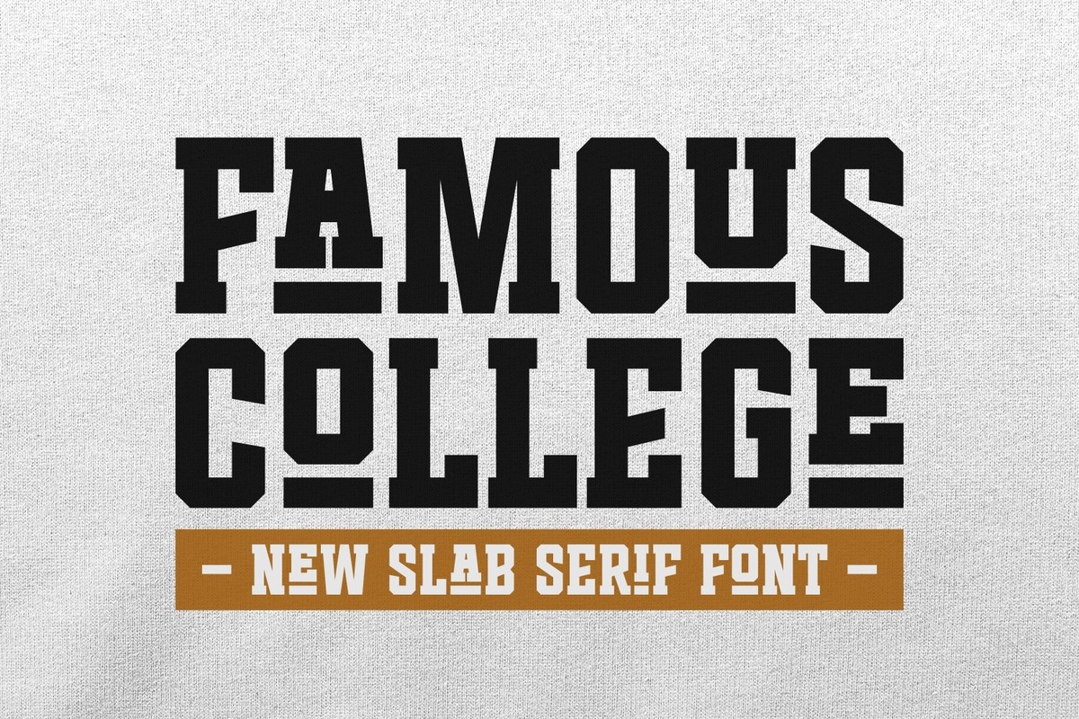 Font Famous College