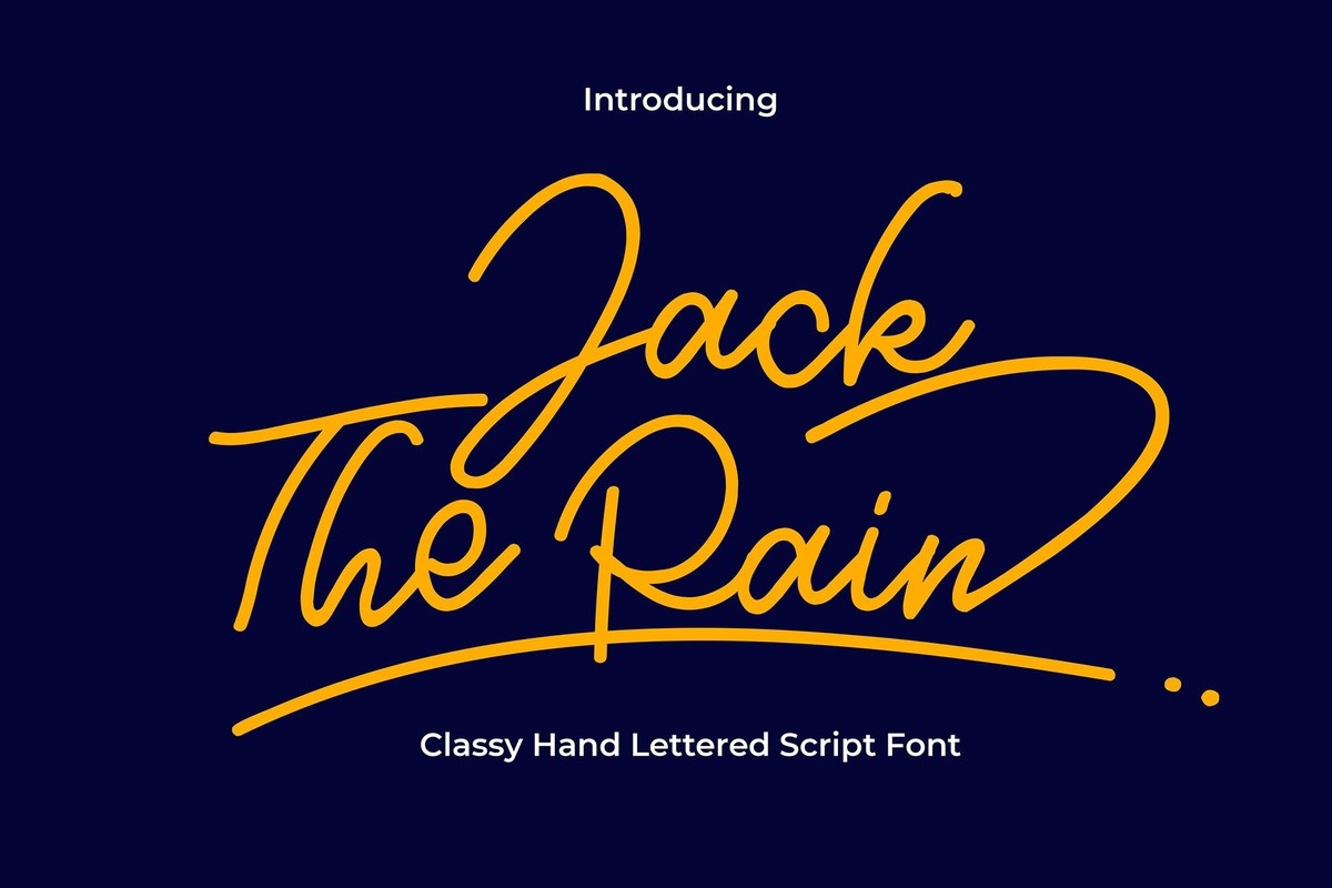 Font Jack the Rain