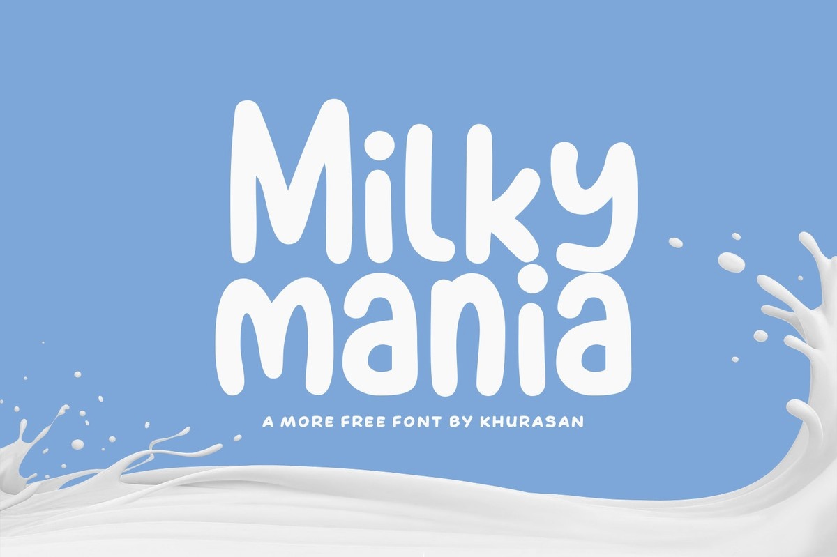 Font Milky Mania