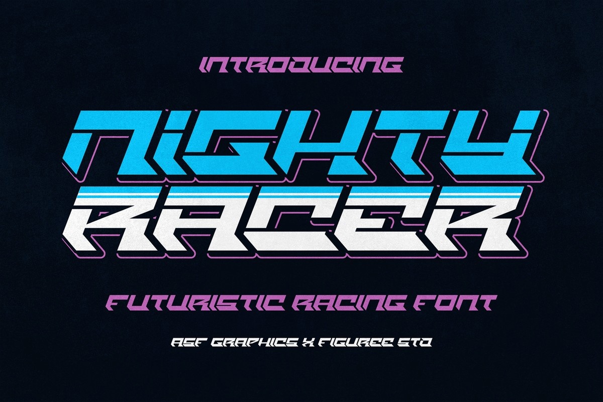 Font Nighty Racer