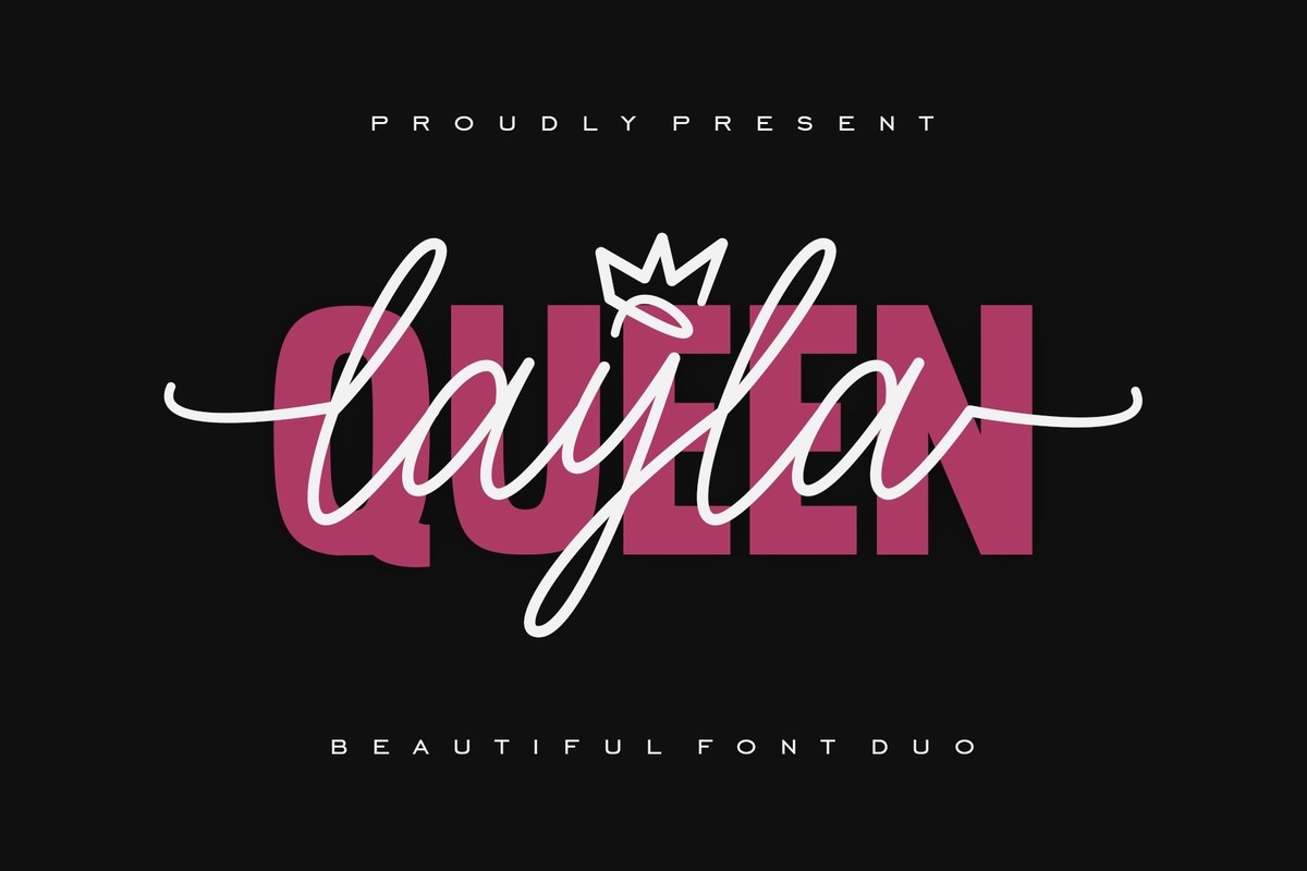 Font Queen Layla