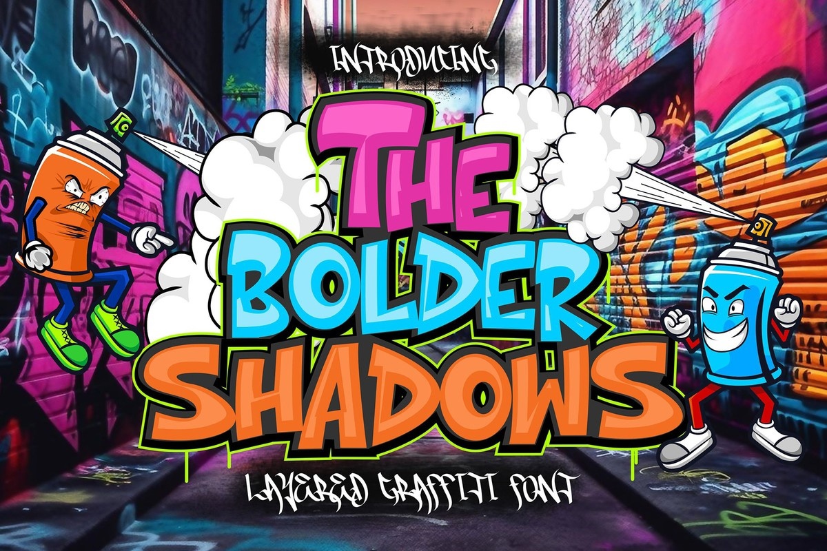 Font The Bolder Shadow