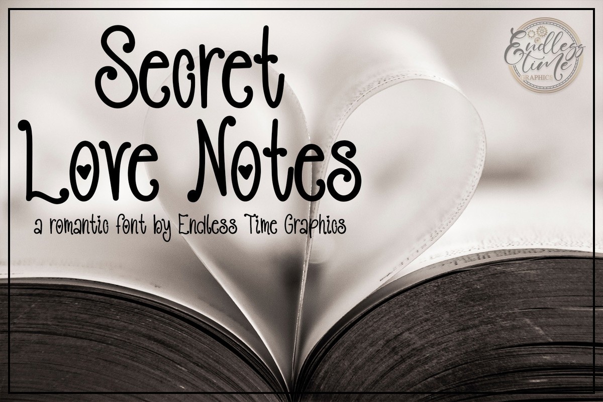 Font Secret Love Notes