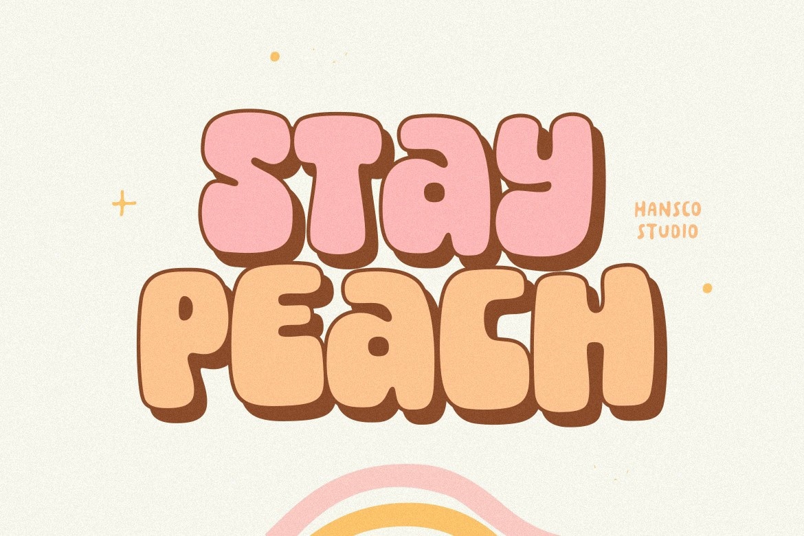 Font Stay Peach