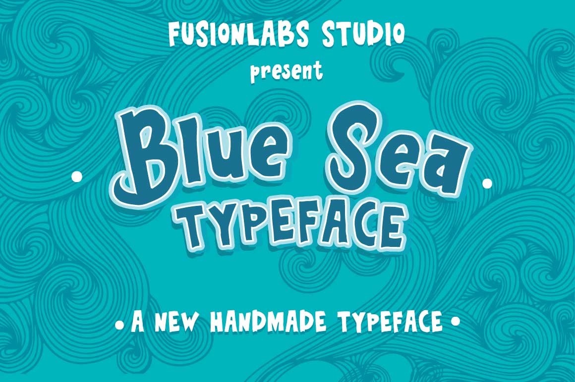 Font Blue Sea Typeface