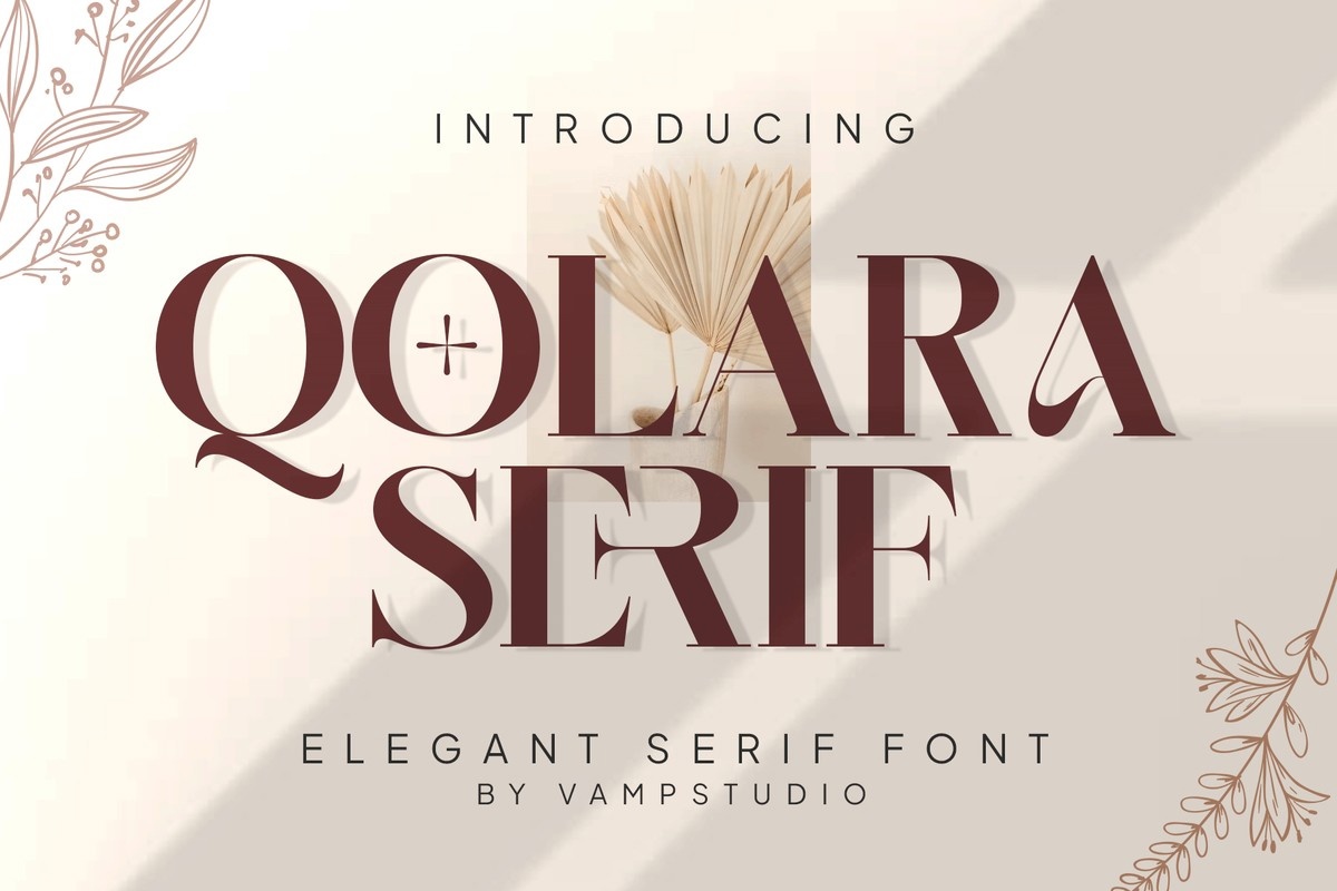Font Qolara serif