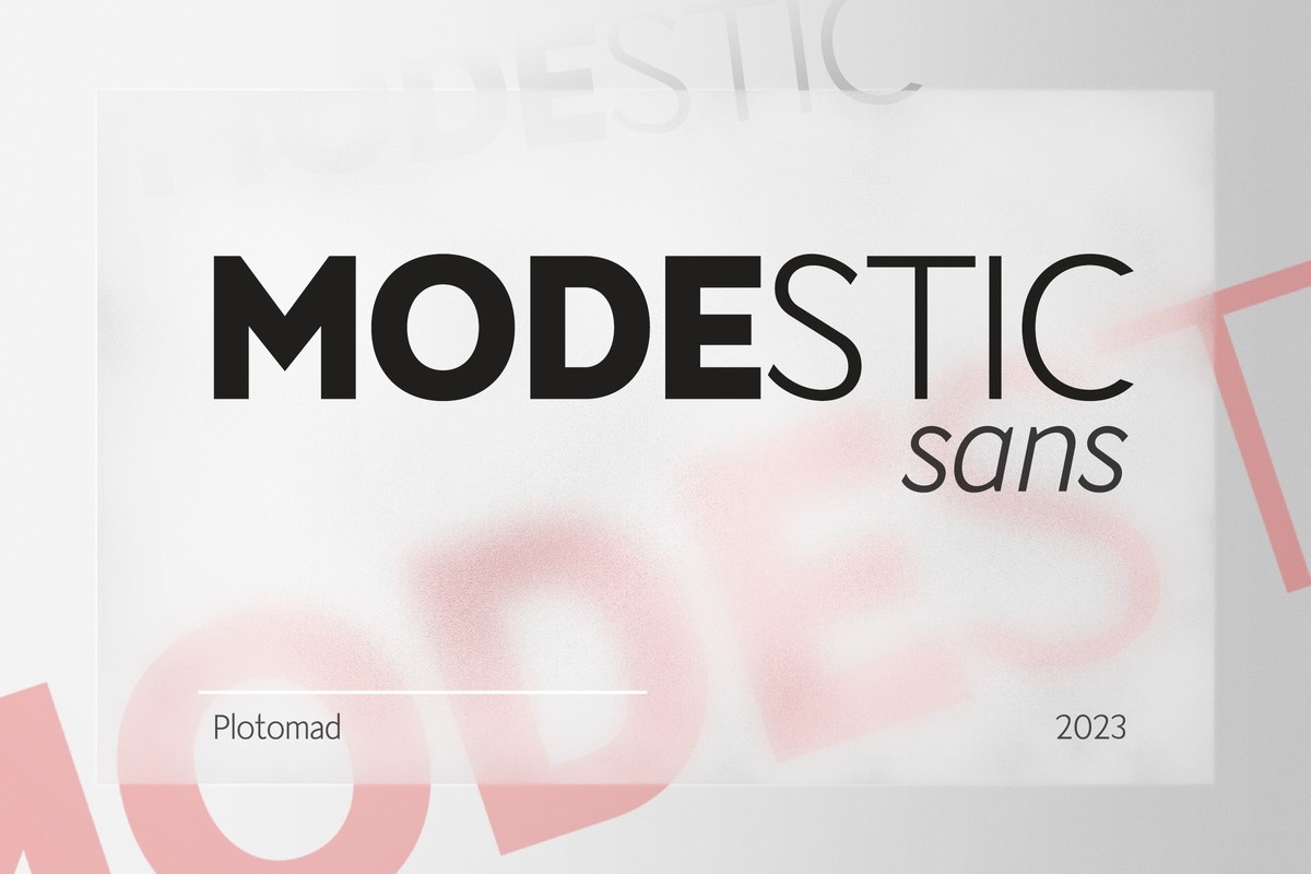 Font Modestic