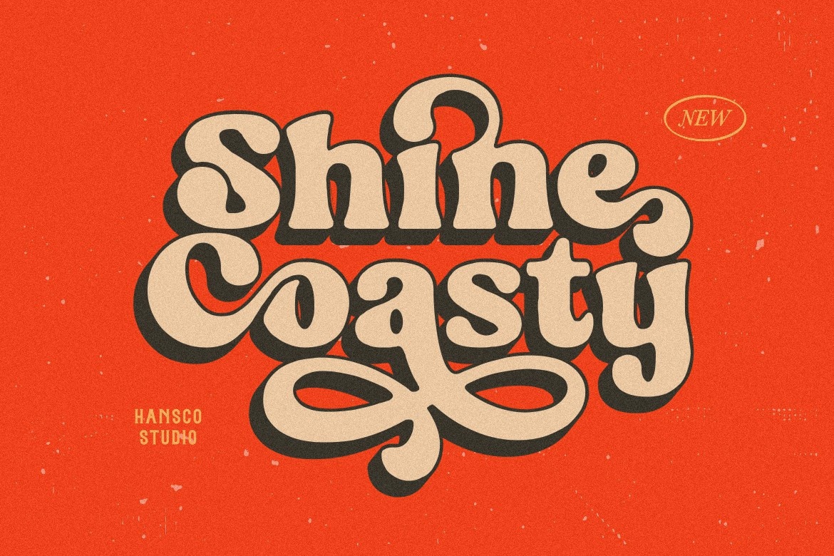 Font Shine Coasty