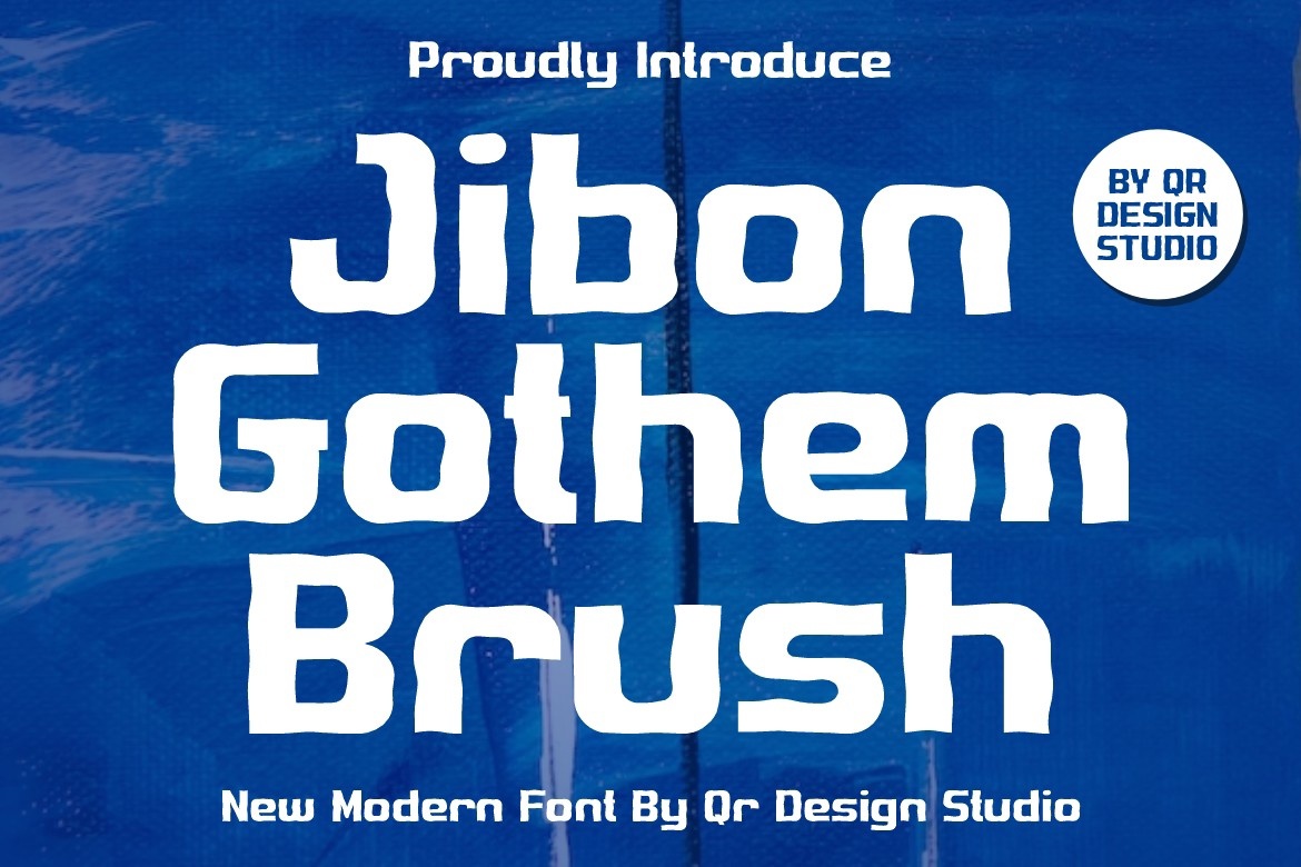 Font Jibon Gothem Brush