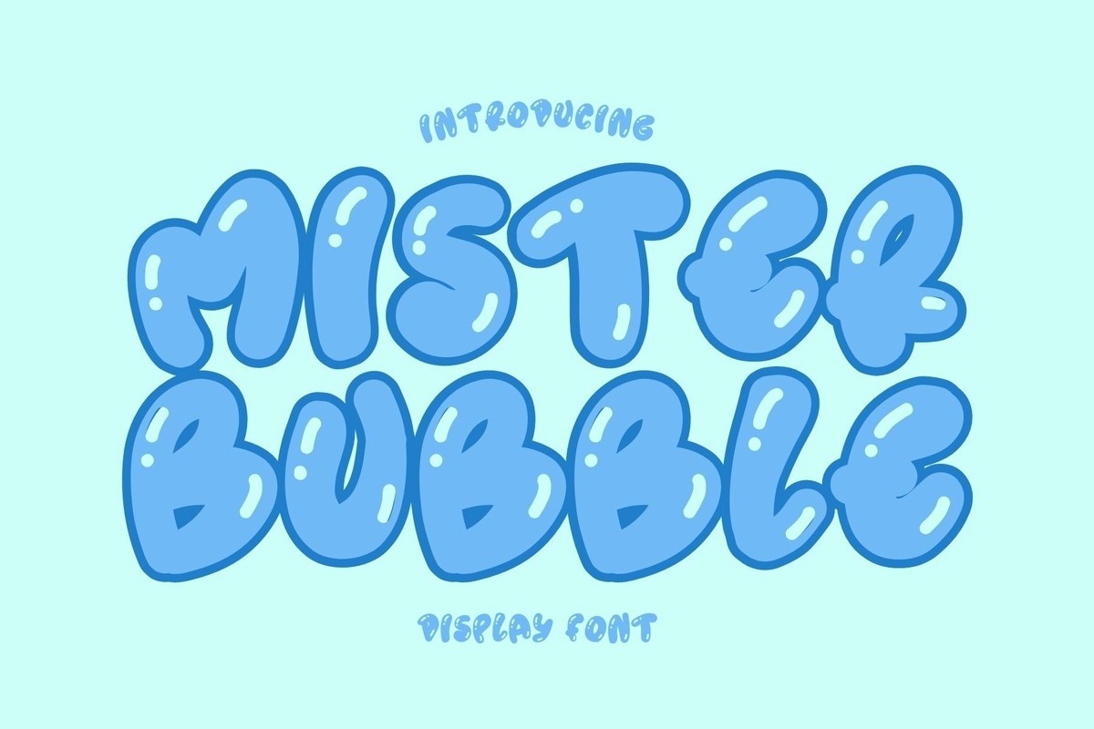 Font Mister Bubble