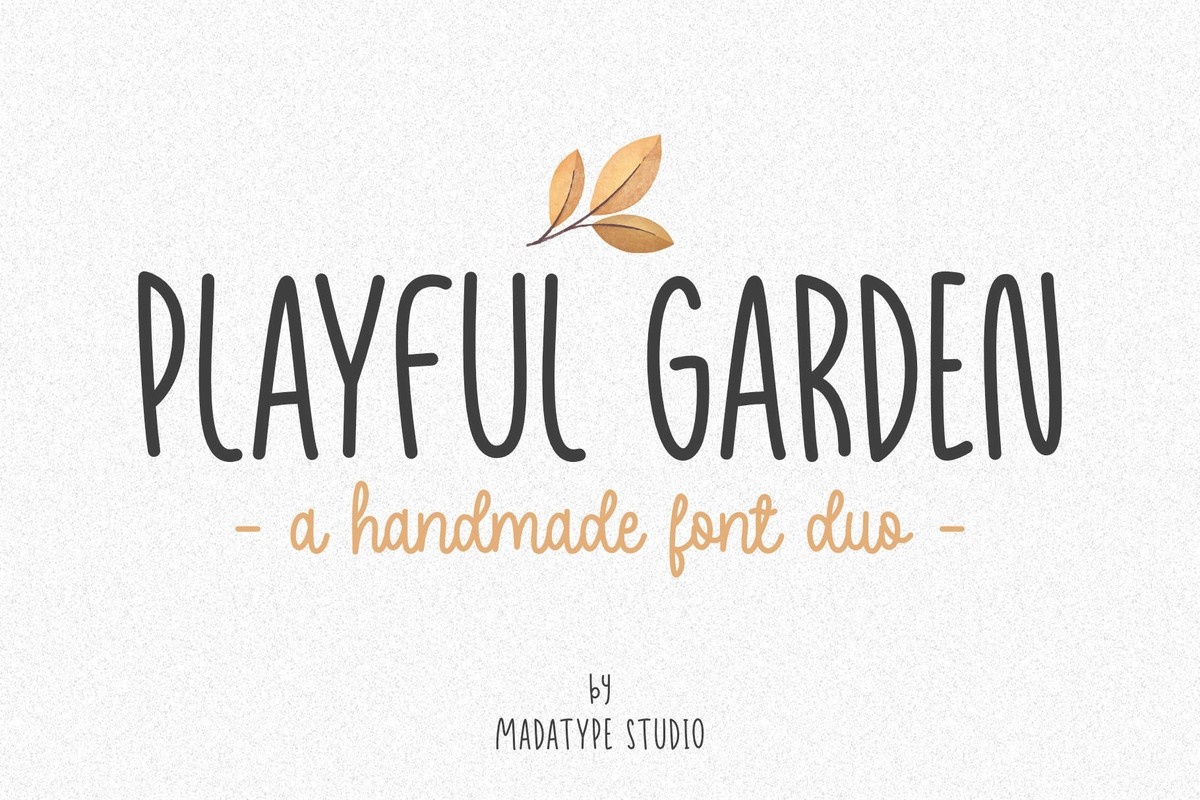 Font Playful Garden