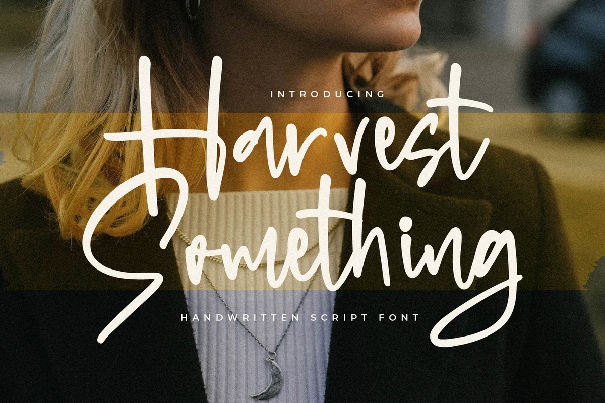 Font Harvest Something